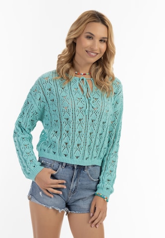 Pullover di IZIA in blu: frontale