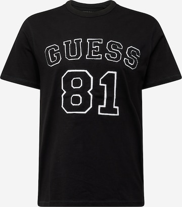 GUESS قميص بلون أسود: الأمام