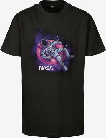 T-Shirt ' NASA' Mister Tee en noir : devant