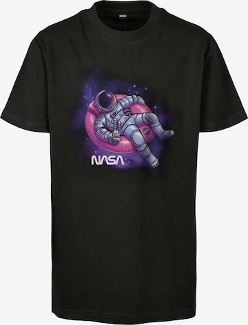 Mister Tee Shirt ' NASA' in Zwart: voorkant