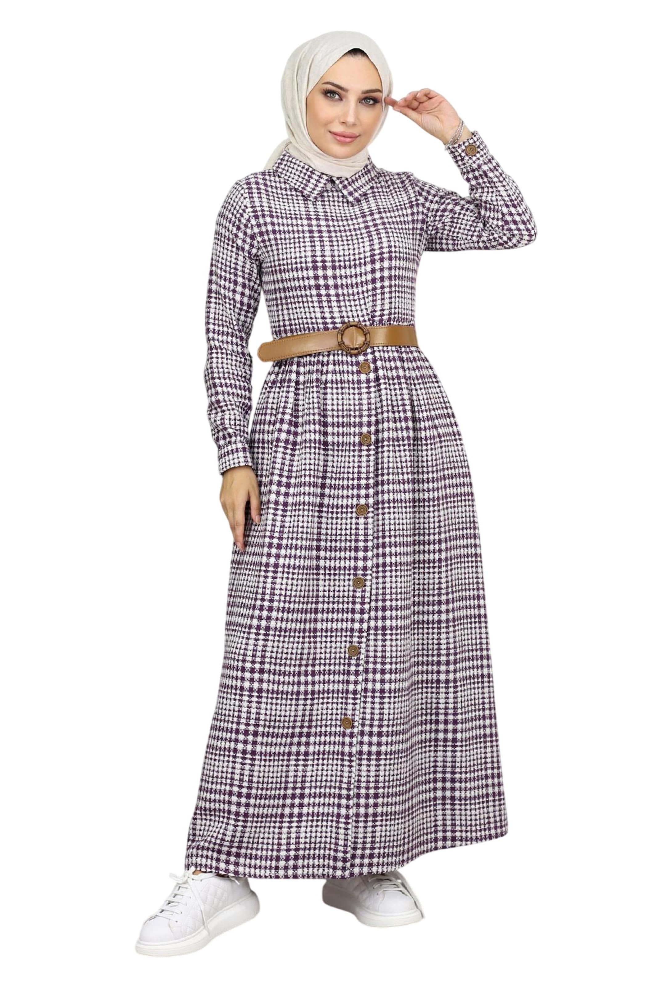 MODAMIHRAM Kleid in Lila: Vorderseite