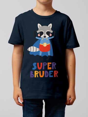 T-Shirt 'Superbruder' watabout.kids en bleu