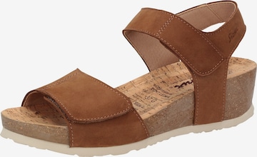 Sandales 'Yagmur-700' SIOUX en marron : devant