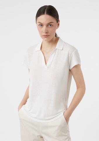 COMMA Poloshirt in Weiß: Vorderseite
