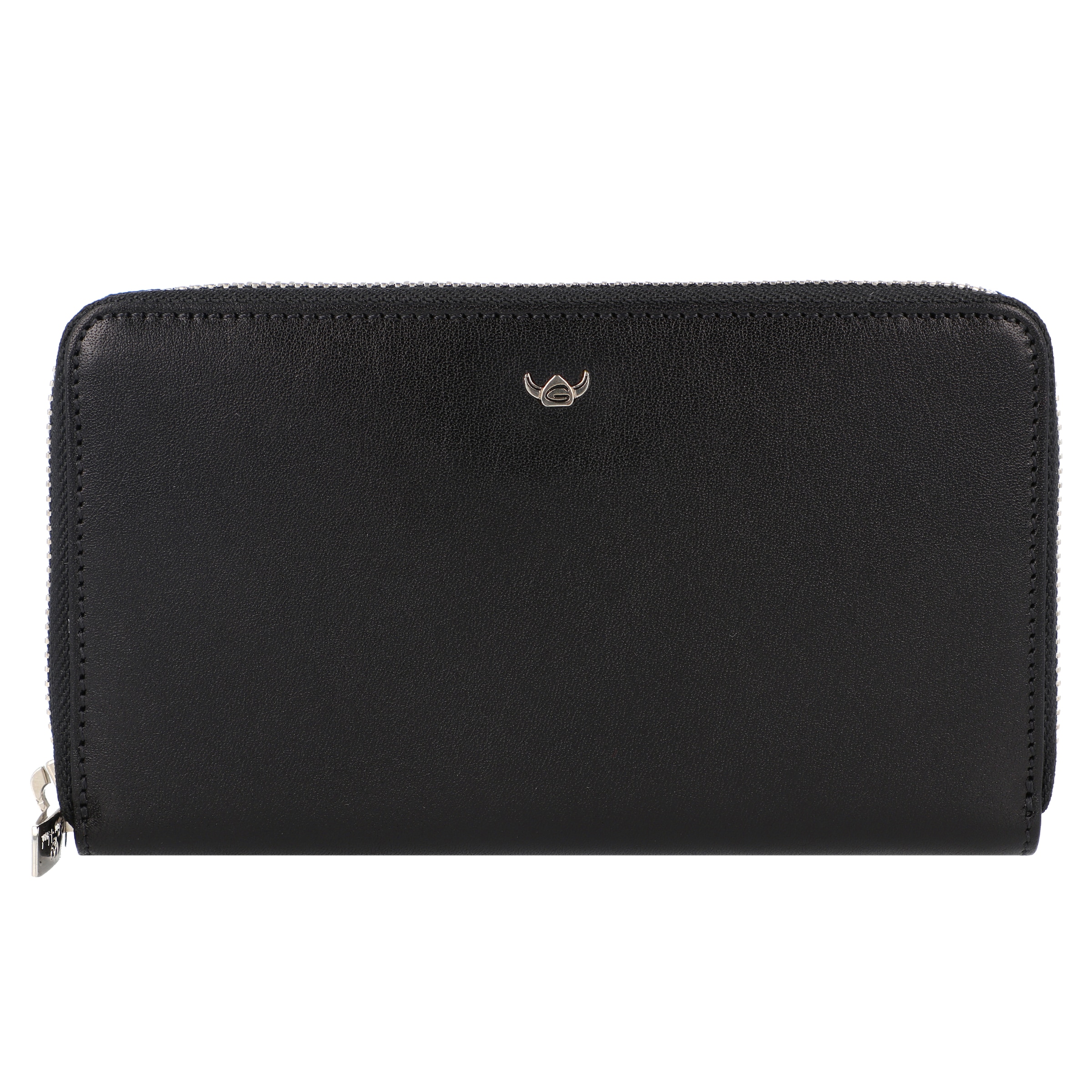 Portamonete di GOLDEN HEAD in nero: frontale