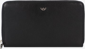 GOLDEN HEAD Wallet in Black: front