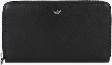 GOLDEN HEAD Wallet in Black: front