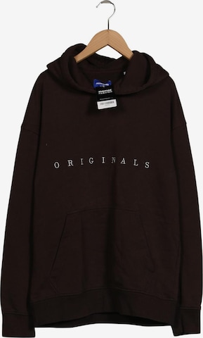 JACK & JONES Kapuzenpullover L in Braun: Vorderseite