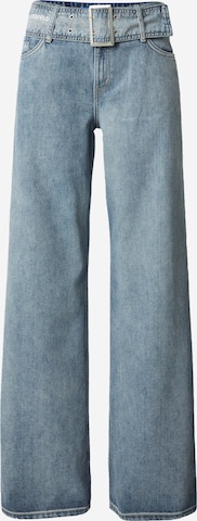 Wide Leg Jean KARL LAGERFELD JEANS en bleu : devant