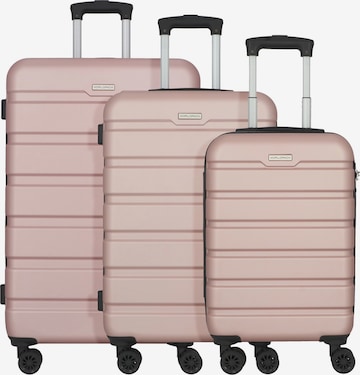 Ensemble de bagages 'Phoenix' Worldpack en rose : devant