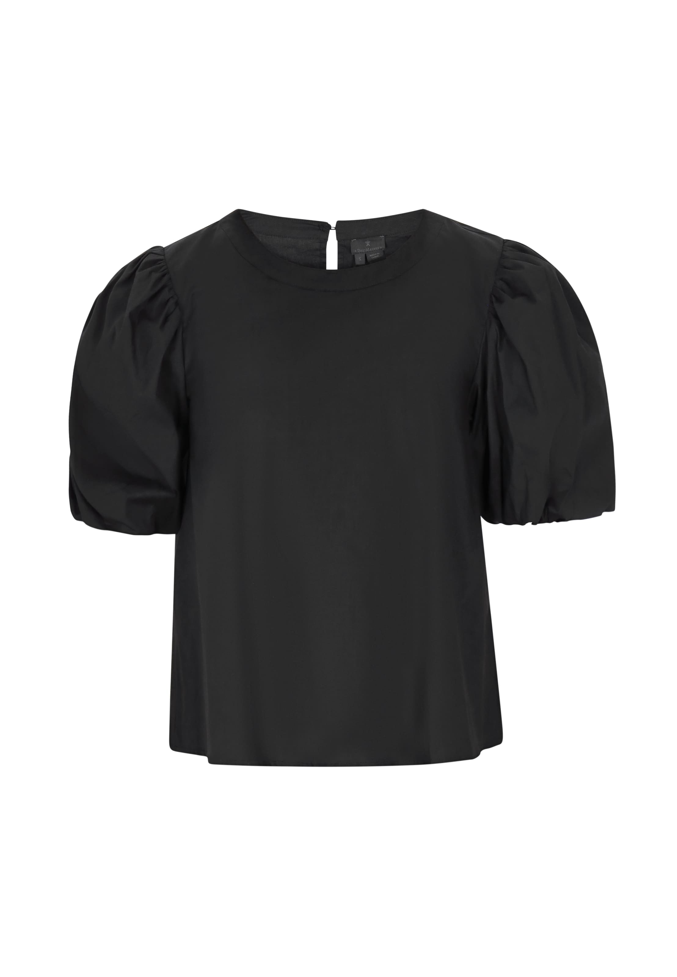 DreiMaster Klassik Bluse in Schwarz: Vorderseite