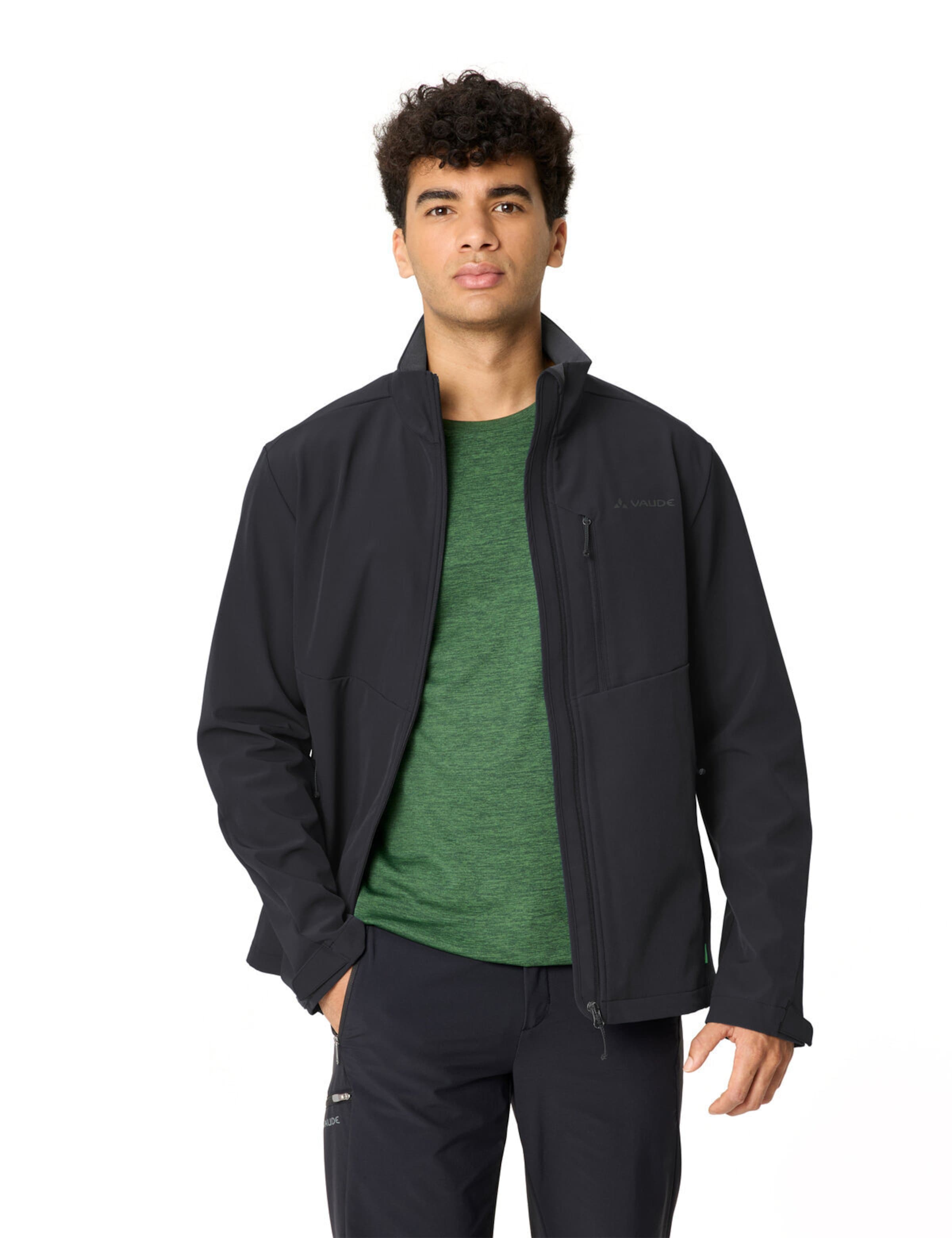 VAUDE Outdoorjas 'Cyclone V' in Zwart