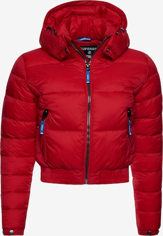 Veste mi-saison 'Fuji' Superdry en rouge : devant