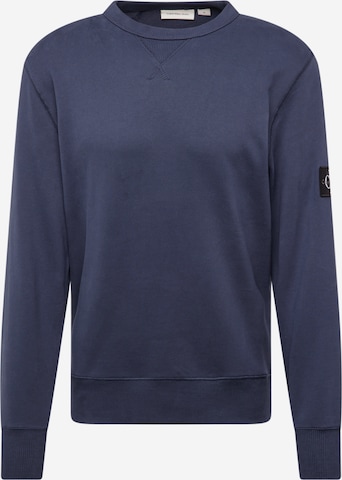 Calvin Klein Jeans - Sudadera en azul: frente