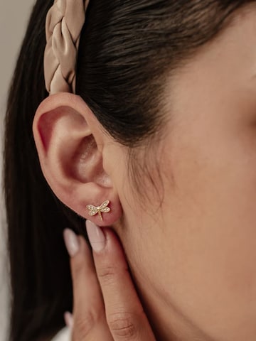 Hey Happiness - Pendientes 'Dragon Whisper' en oro