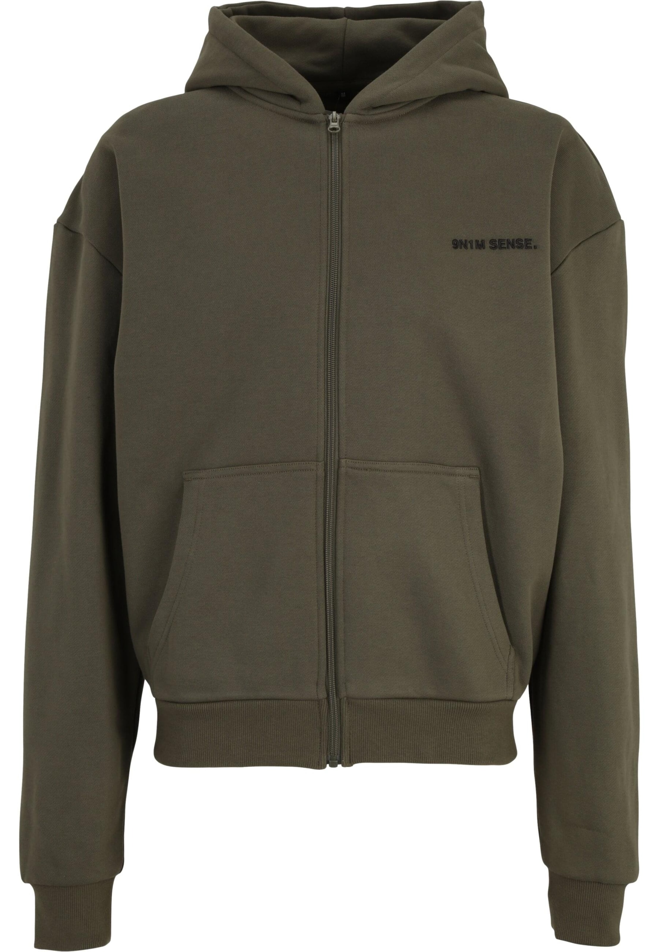 Giacca di felpa di 9N1M SENSE in verde: frontale