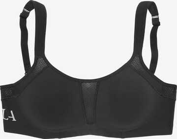 LASCANA ACTIVE Bustier Sports-BH i sort: forside