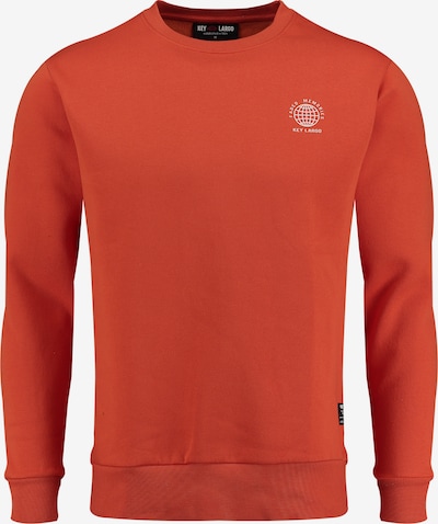 Key Largo Sweater majica 'FADED MEMORIES ' u tamno narančasta / bijela, Pregled proizvoda