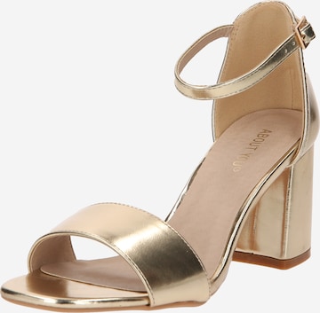 ABOUT YOU Sandal 'Alisha' i guld: framsida