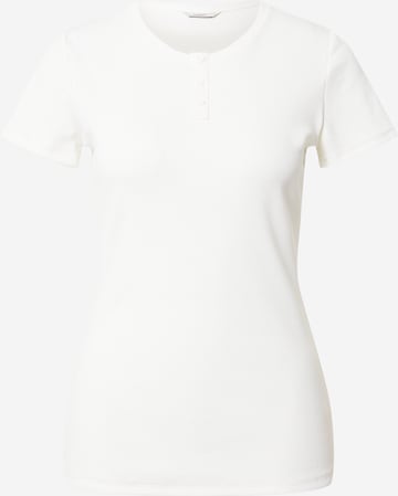 Esprit Bodywear Pajama Shirt in White: front