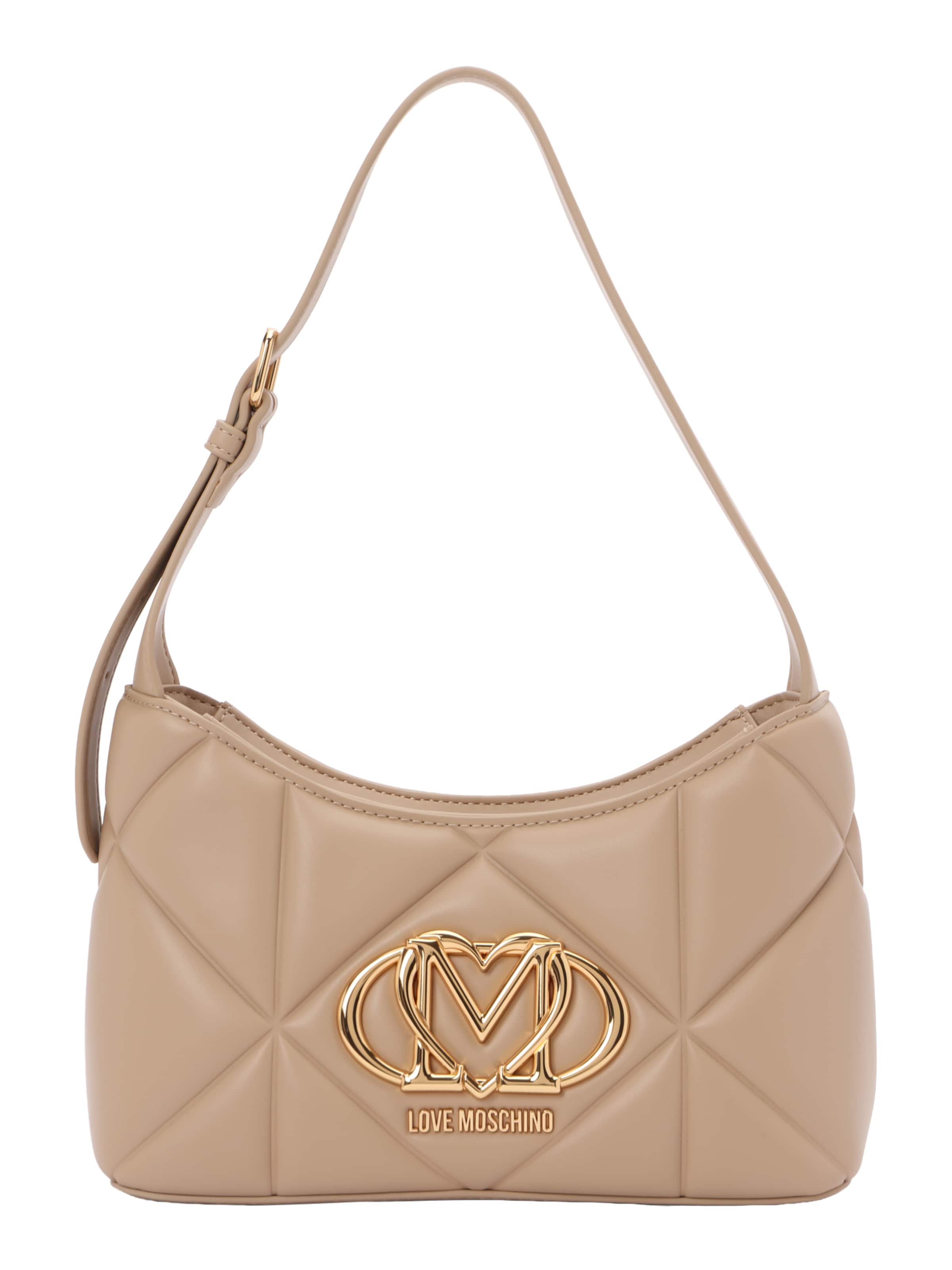 Love Moschino Skuldertaske i beige: forside