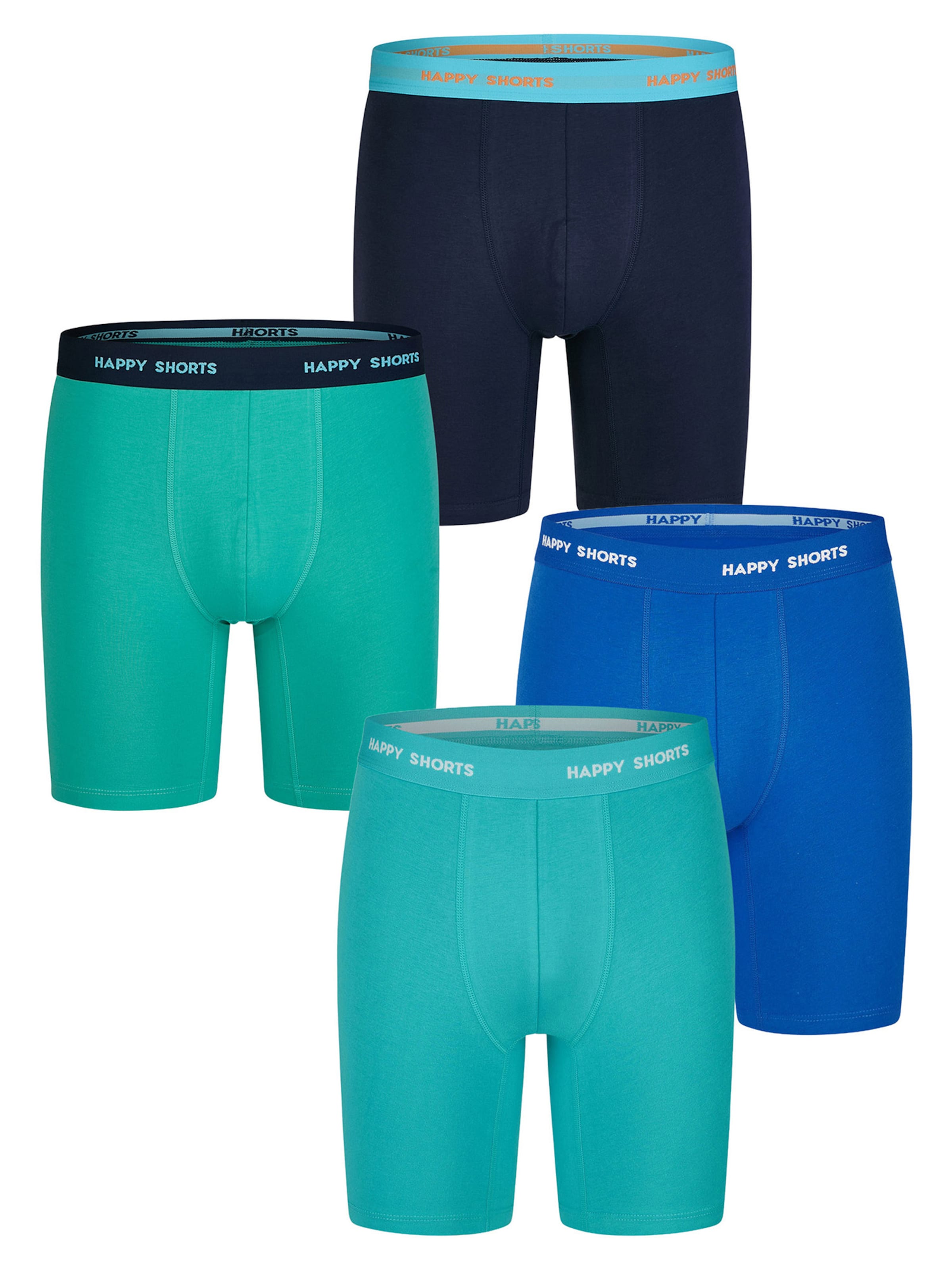 Boxers ' Motive ' Happy Shorts en bleu : devant