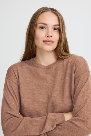 PULZ Jeans Trui 'PZSadie' in Bruin