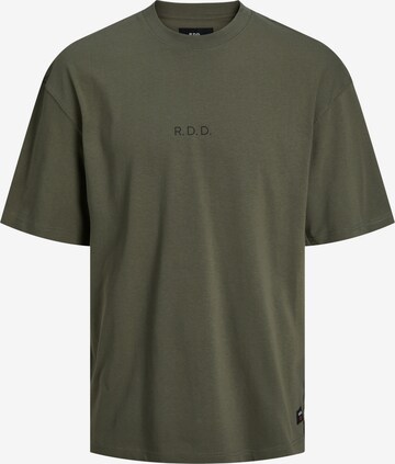 T-Shirt R.D.D. ROYAL DENIM DIVISION en vert : devant