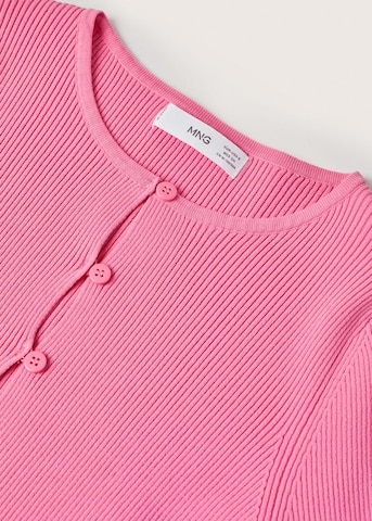 MANGO Knit Cardigan 'gruyer' in Pink