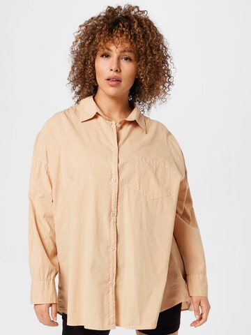 Cotton On Curve Blouse in Brown: front