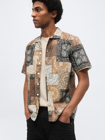 Lindbergh Regular Fit Skjorte i beige