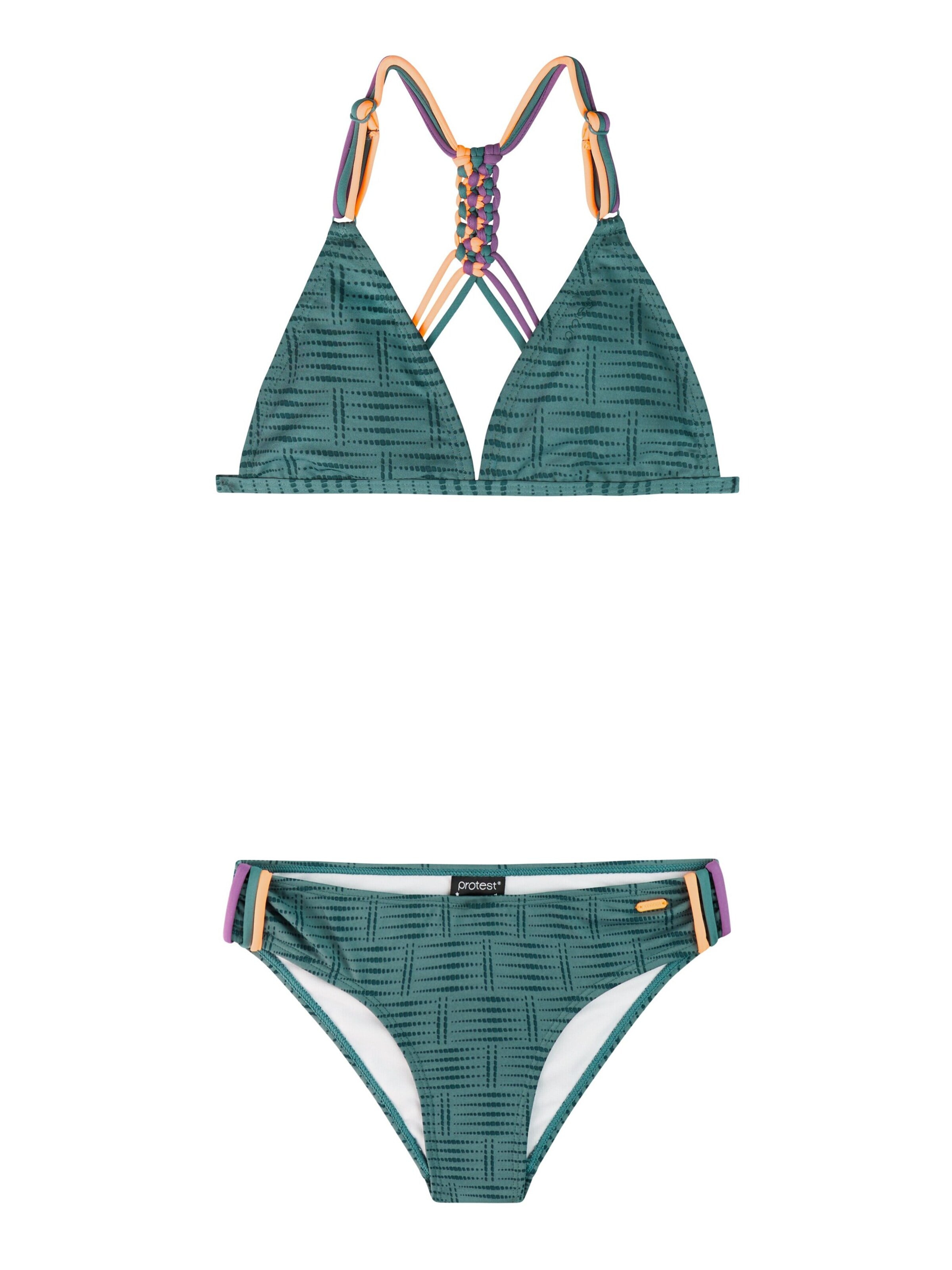 PROTEST Triangel Bikini 'PRTFimkes JR' in Groen: voorkant