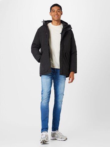 JACK & JONES Parka 'Bach' in Schwarz