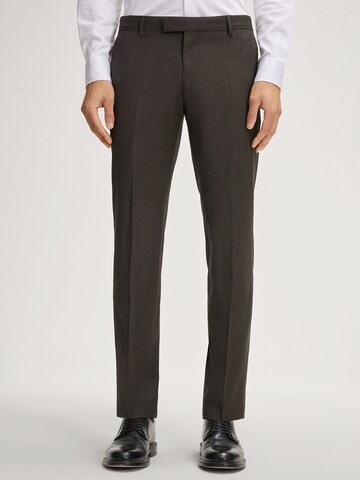 JOOP! Slim fit Trousers with creases 'Blayr' in Brown: front