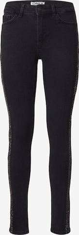 ONLY Skinny Farkut 'ONBLUSH' värissä musta: etupuoli