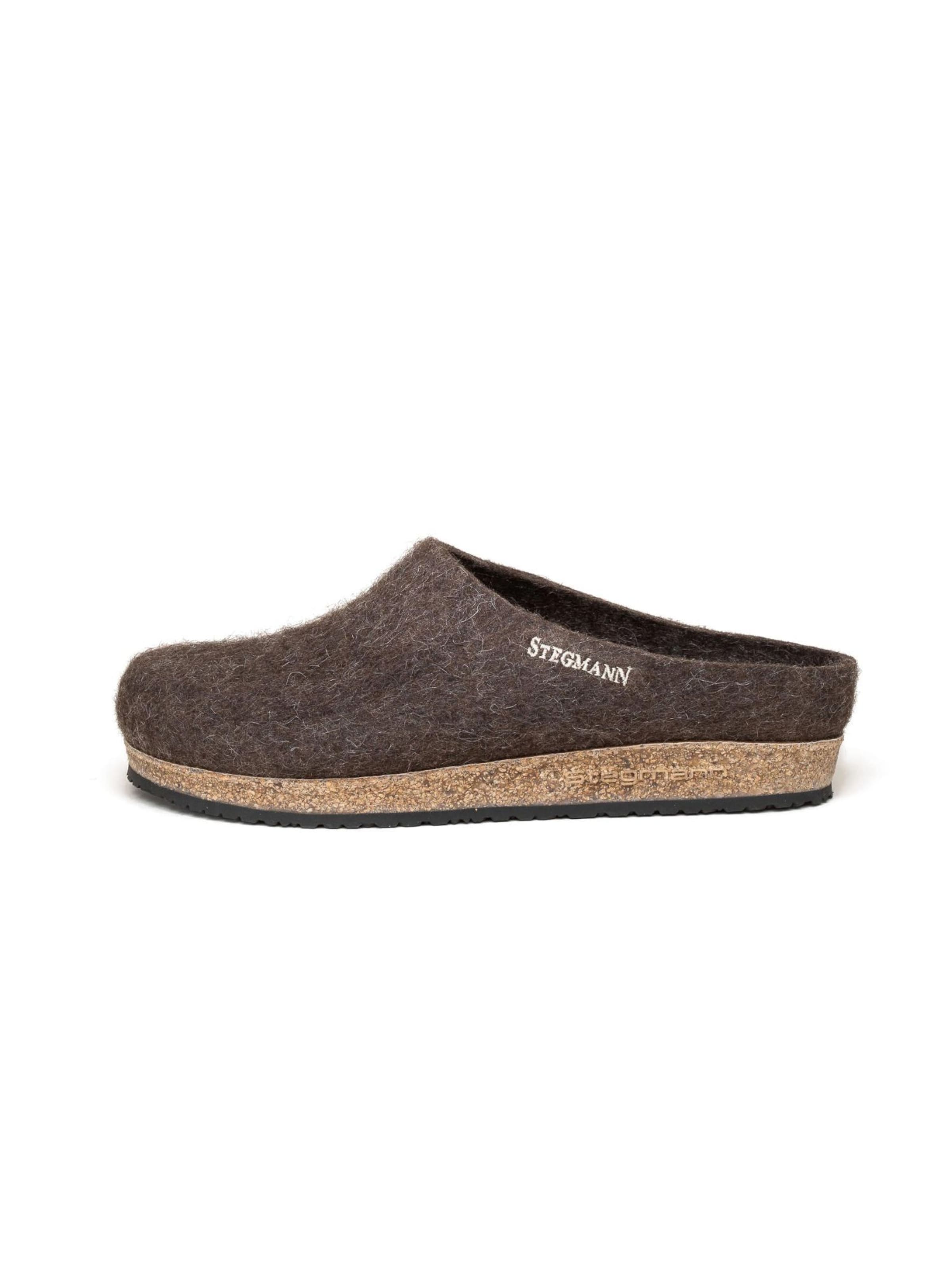 Stegmann Clogs 'Filzclogs 108 Stegmann Natur Yak'‌‌‌‌ in Braun