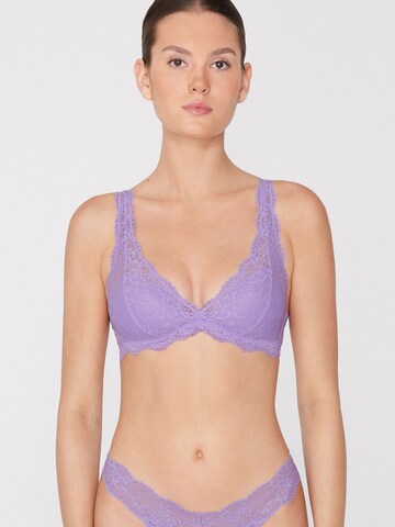 Tezenis Triangle Bra 'Havana' in Purple: front