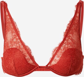 Women' Secret Triangle Bra in Orange: front