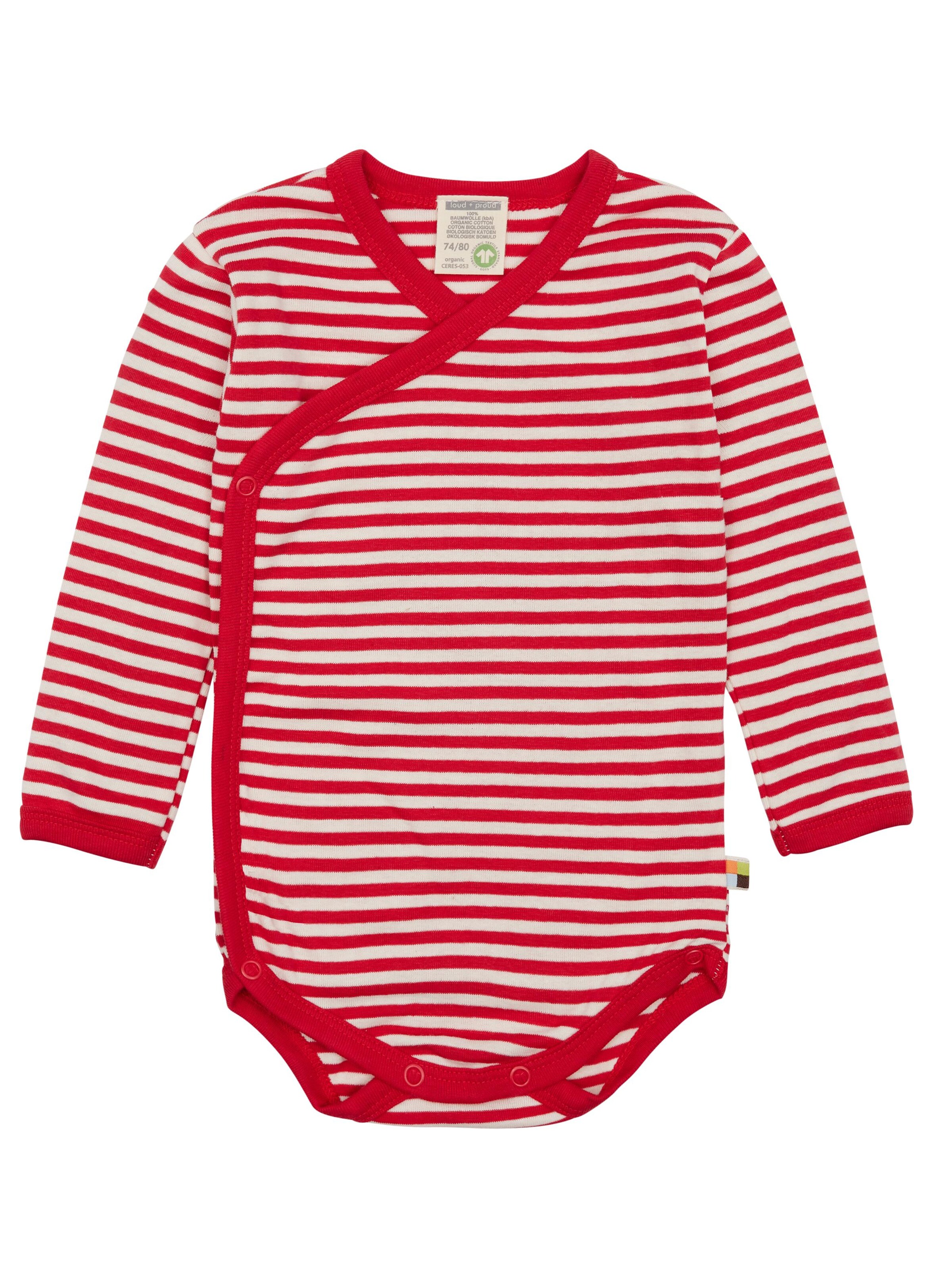 loud + proud Strampler/Body‌‌‌‌‌‌‌‌ in Rot: Vorderseite