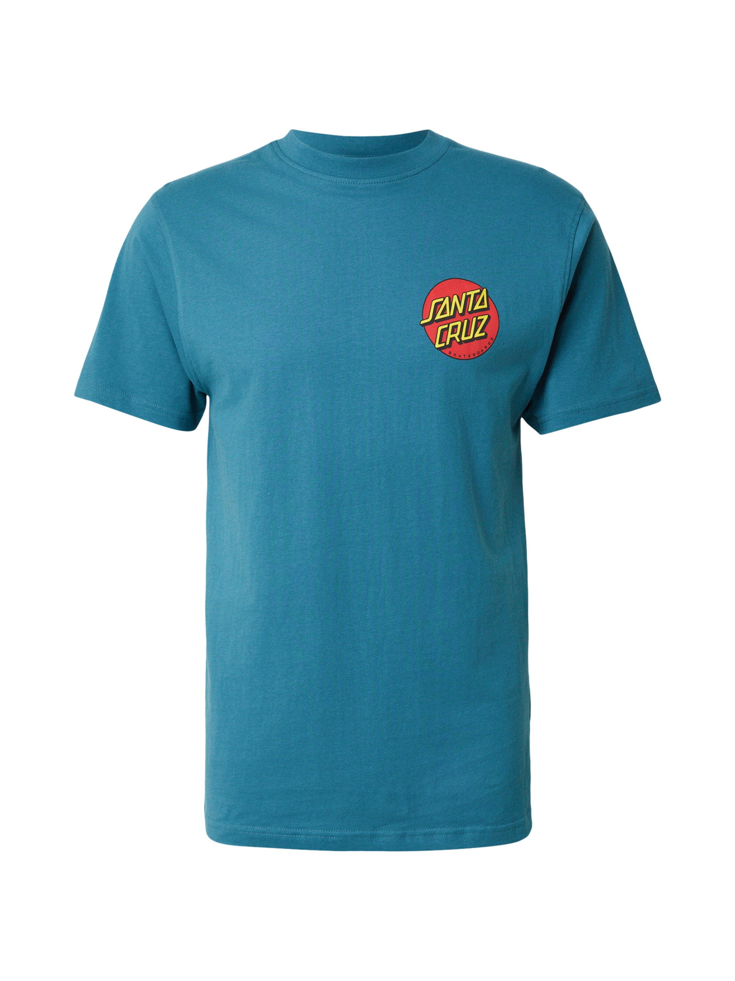 Santa Cruz Shirt in de kleur Blauw / Mosterd / Rood, Productweergave