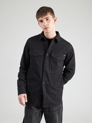Regular fit Camicia di REPLAY in nero: frontale