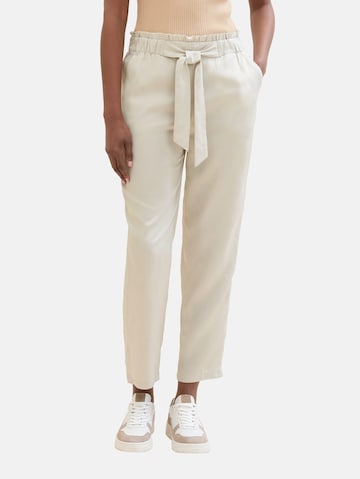 TOM TAILOR DENIM Regular Pants in Beige: front