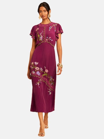 Robe love & roses en violet : devant