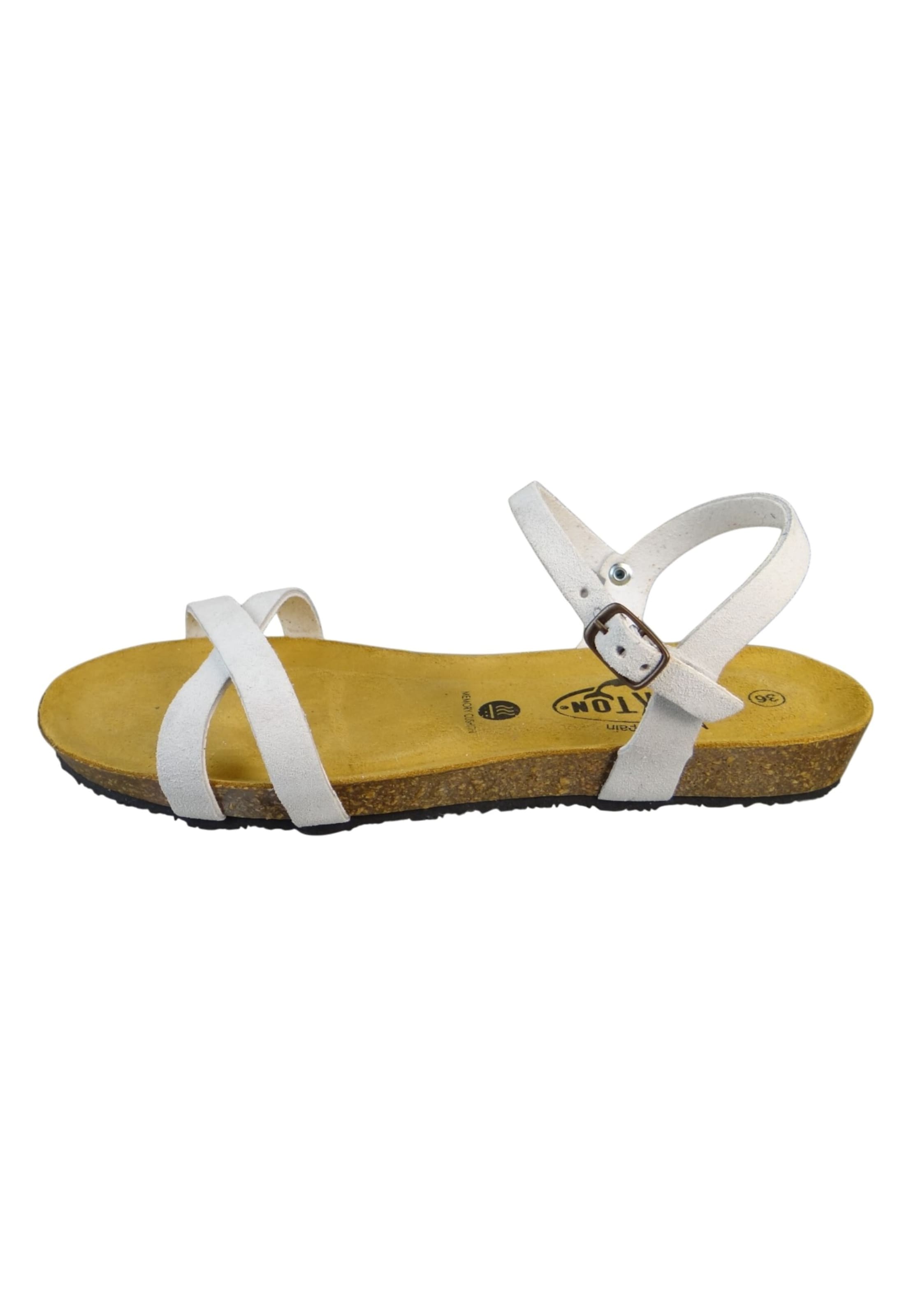 Plakton Strap sandal 'Fran Date' in White
