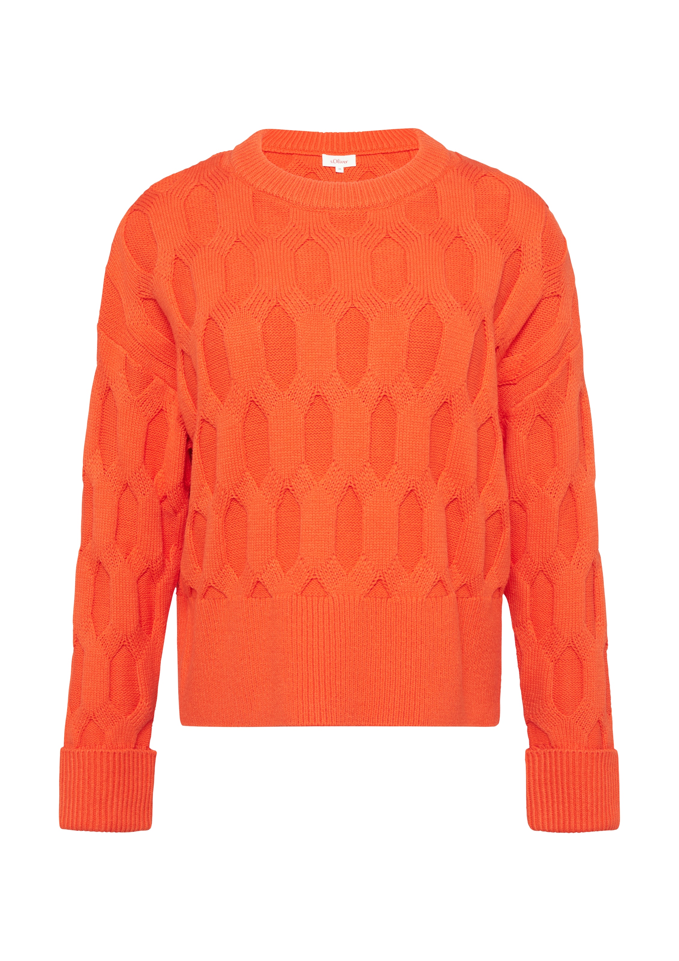 s.Oliver Pullover in Orange: Vorderseite