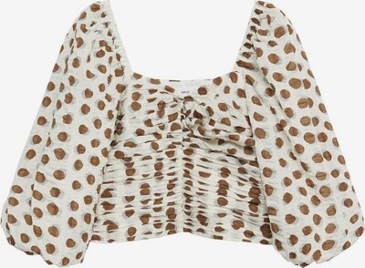 MANGO Bluse 'Lupa' in nude / braun / grau, Produktansicht