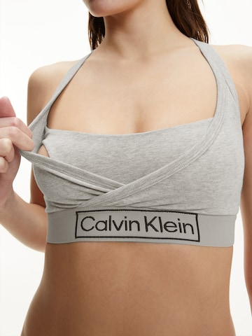 Calvin Klein Underwear Bralette Nursing Bra 'Reimagined Heritage' in Grey