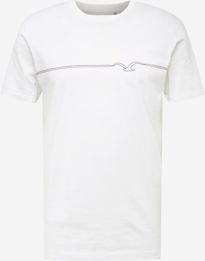 Cleptomanicx T-Shirt 'Möwe Pufflines' en bleu roi / rouge feu / blanc, Vue avec produit