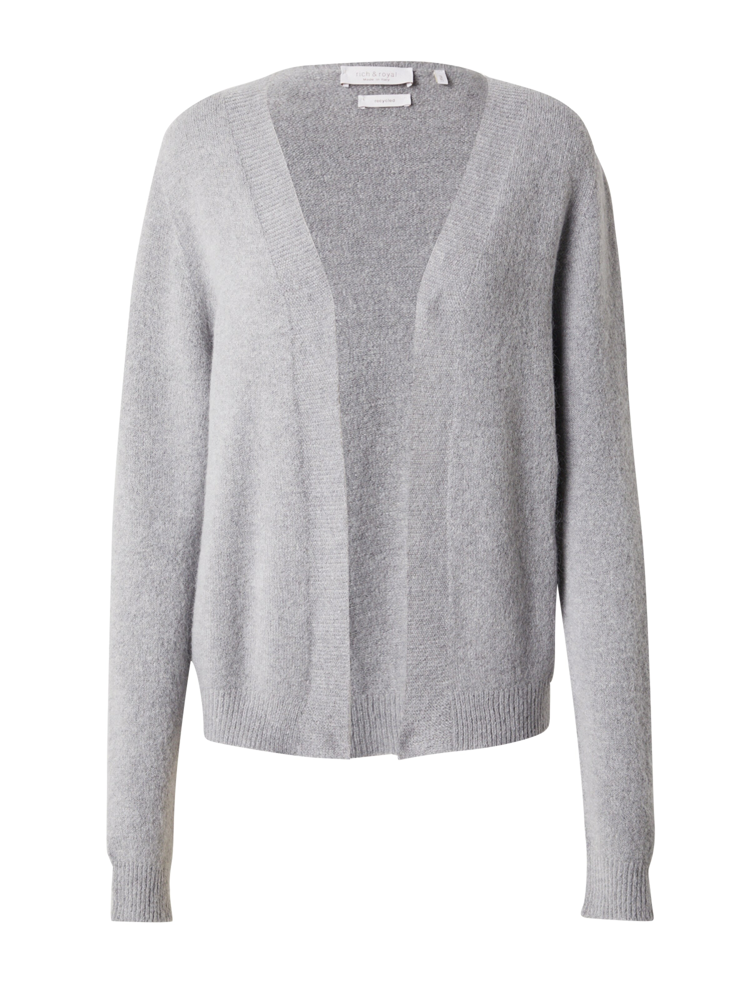 Rich & Royal Kardigán - Sivá: predná strana