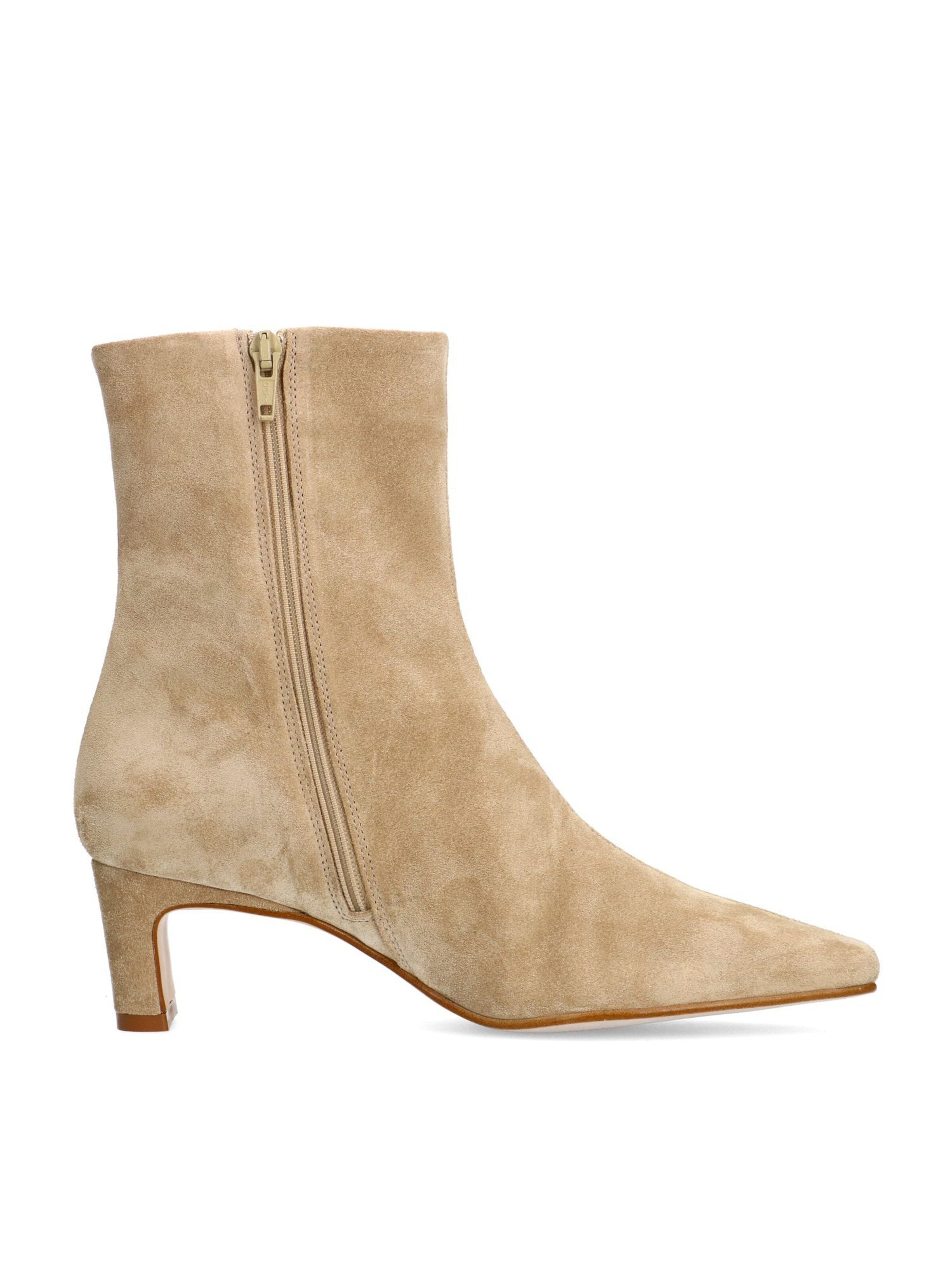 MANFIELD Ankle Boots in Beige